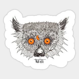 Doodle Lemur Sticker